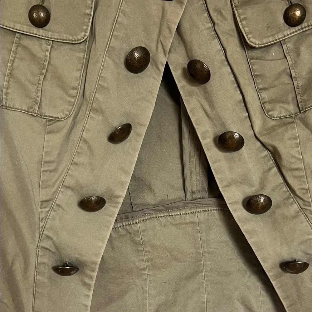 Bebe Women's Khaki Embellished Utility Jacket - Picture 4 of 5